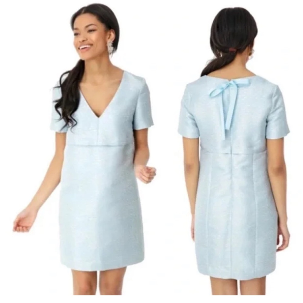 Tuckernuck Light Blue Mini Dress with Back Tie